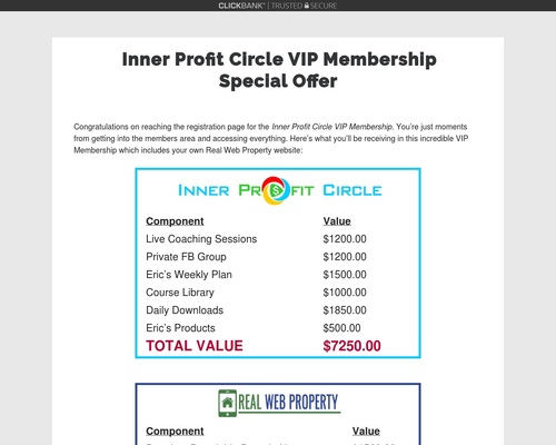 Interior Revenue Circle VIP Membership
