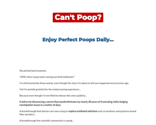 The Most Profitable Constipation Supply On Clickbank – Peak BioBoost