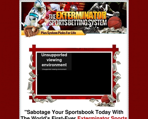 The Exterminator Sports activities Betting System By Creator of the #1 system